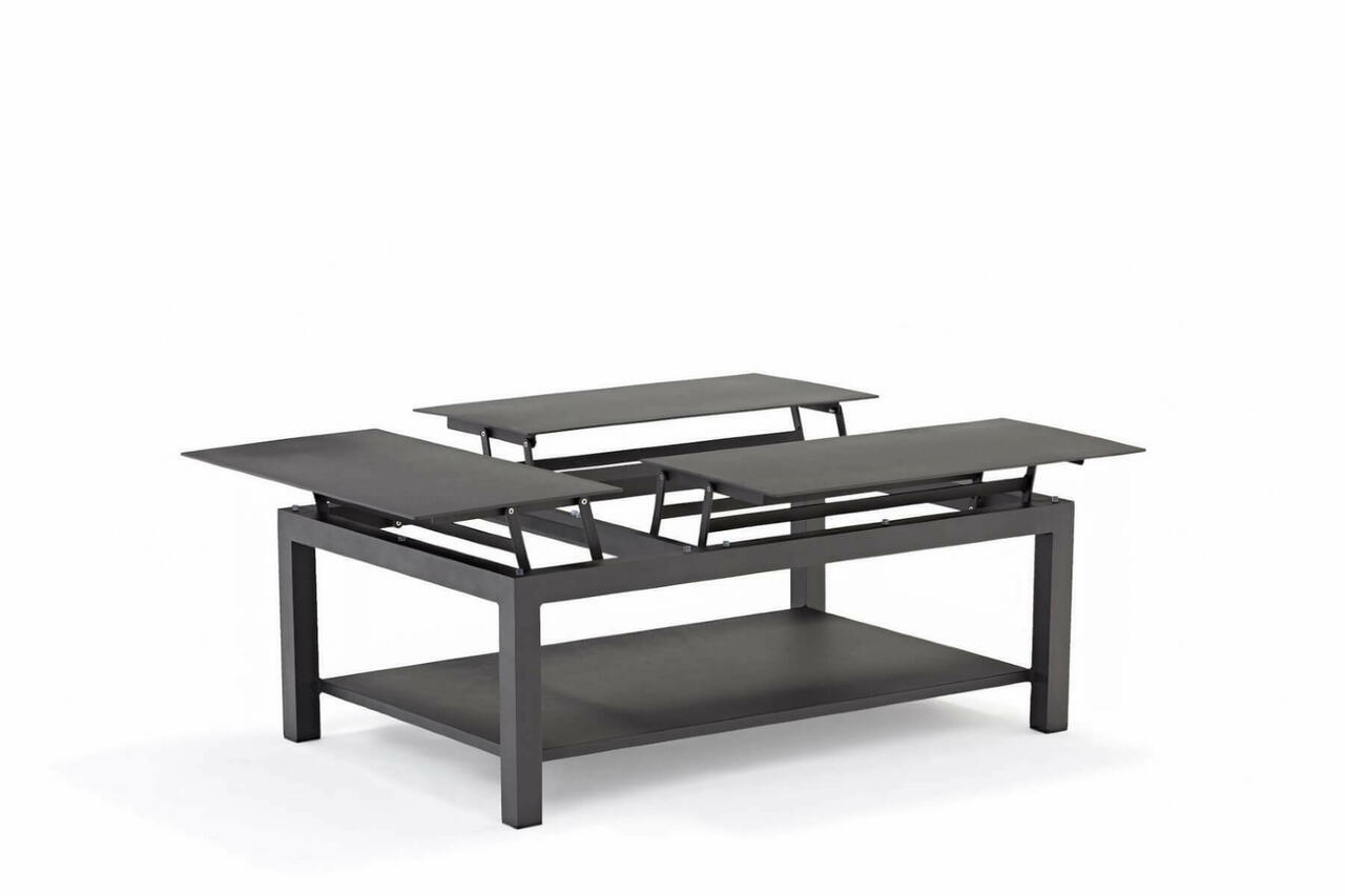 LIFT anthracite coffee table with adjustable height - Liv Outdoor